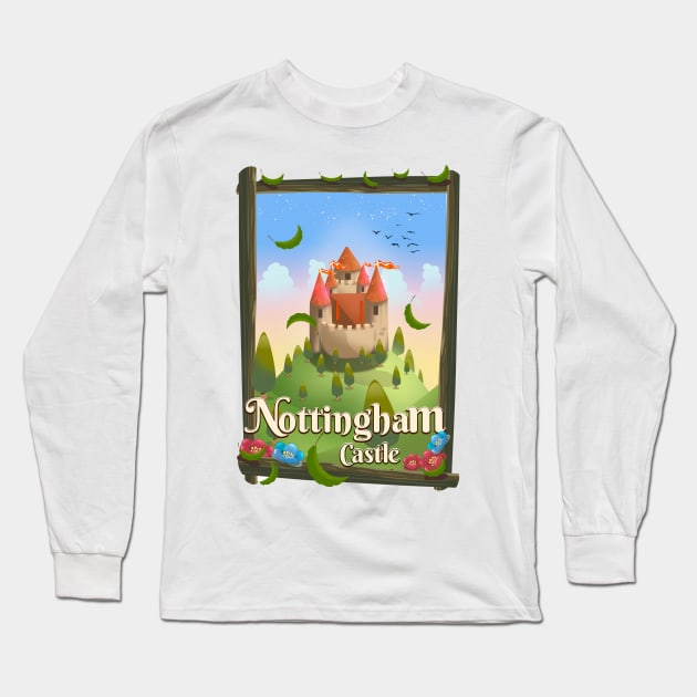 nottingham castle Long Sleeve T-Shirt by nickemporium1